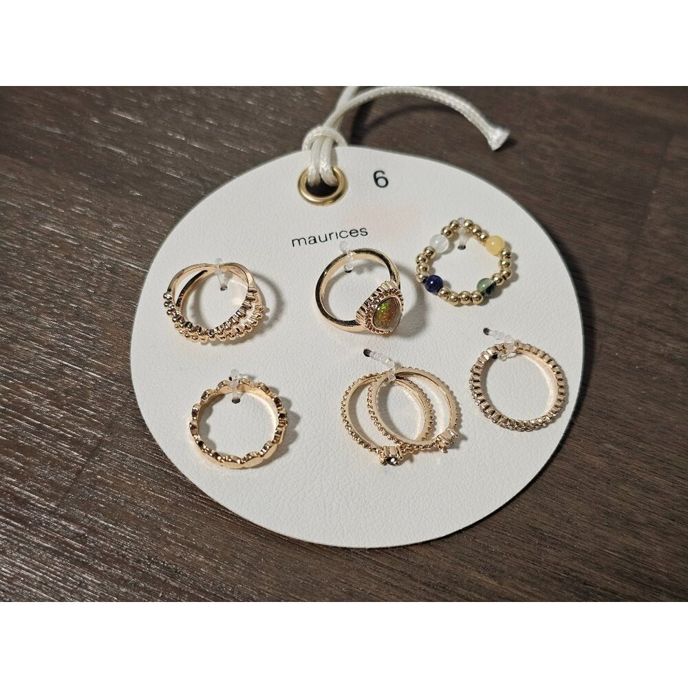 Maurices Set of 6 Rings in Size 6
